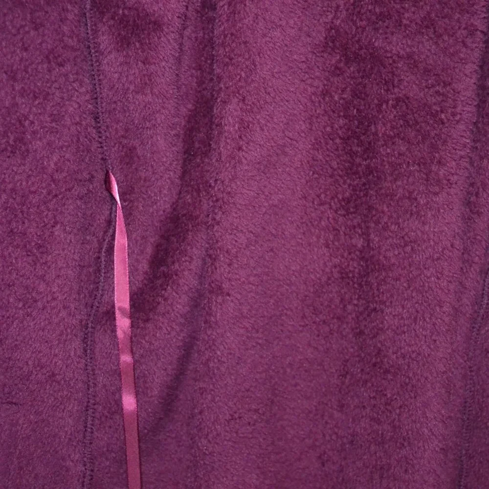 Victoria Secret women fluffy bath robe. Size Small and X/SMALL. Color burgundy. - Picture 7 of 8